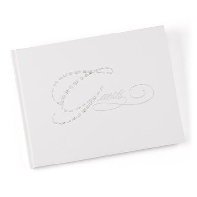 Floral Shimmer Guest Book
