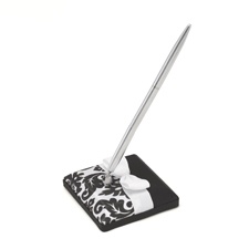 Elegant Black Damask Pen
