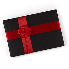 Dramatic Rose Guest Book
