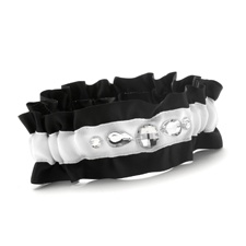 Black Dramatic Bling Wedding Garter