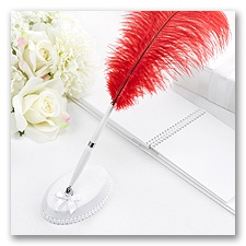 Red Plume Pen
