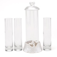 Rhinestone Hearts Unity Sand Ceremony Set