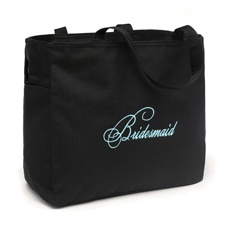 Embroidered Bridesmaid Tote Bag