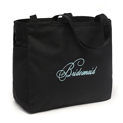 Embroidered Bridesmaid Tote Bag