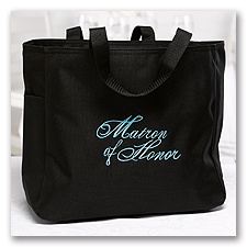 Embroidered Matron of Honor Tote Bag