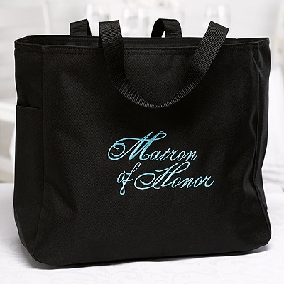 Embroidered Matron of Honor Tote Bag