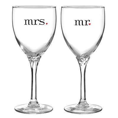 Mr. and Mrs. Wine Glasses