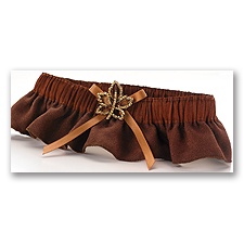 Fall Charm Wedding Garter