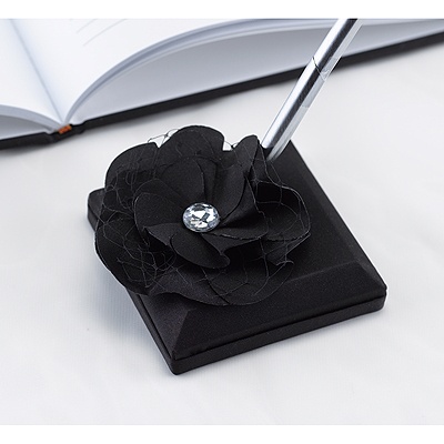 Floral Glam Pen Set - Black