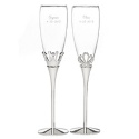 Crown Toasting Flutes