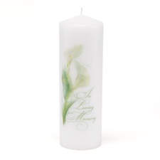 Calla Lily In Loving Memory Candle