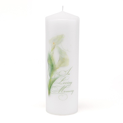 Calla Lily In Loving Memory Candle