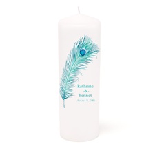 Peacock Unity Candle