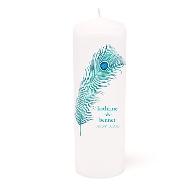 Peacock Unity Candle