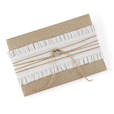 Burlap Beauty Guest Book