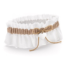 Burlap Beauty Wedding Garter