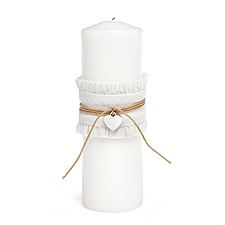 Burlap Beauty Unity Candle