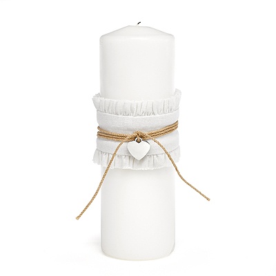 Burlap Beauty Unity Candle