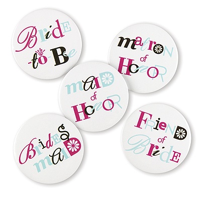 Bridal Party Buttons