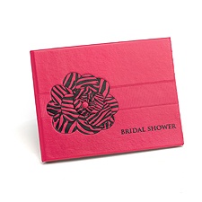 Zebra Flower Bridal Shower Guest Book