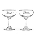 Calligraphy Champagne Glasses