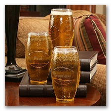 Football Shaped Glass
