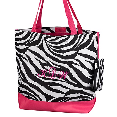 Fuchsia Zebra Tote Bag
