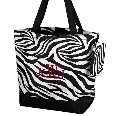 Black Zebra Tote Bag
