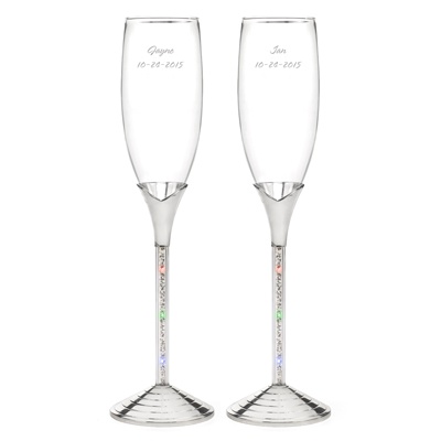 Light Up Toasting Flutes