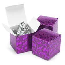 Foil Filigree - Purple - Favor Boxes