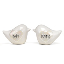 Mr. and Mrs. Lovebirds Cake Top