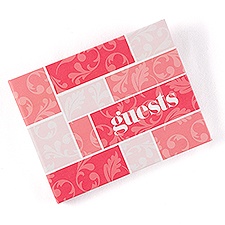 Pink Flourishes Guest Book