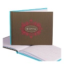 Brown Flourish Gift Record Book
