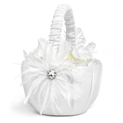 Feathered Fantasy Flower Basket