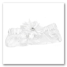 Feathered Fantasy Wedding Garter