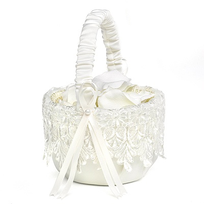Sentimental Lace Flower Basket