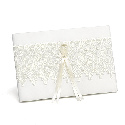 Sentimental Lace Guest Book
