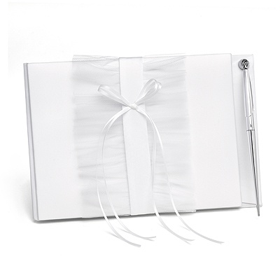 Tailored Romance Guest Book and Pen