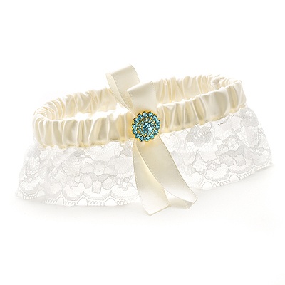 Something Blue Wedding Garter