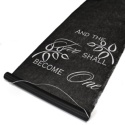 Black Two Become One Aisle Runner