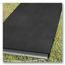 Dramatic Black Aisle Runner