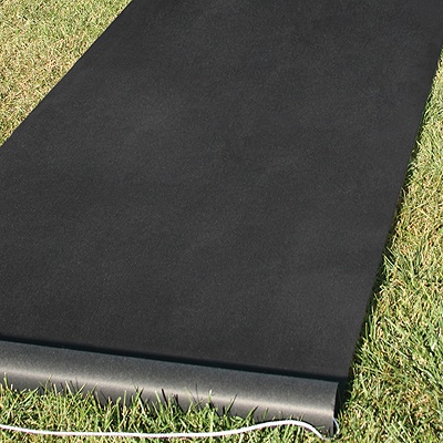 Dramatic Black Aisle Runner