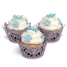 Lavender Butterfly Cupcake Wraps