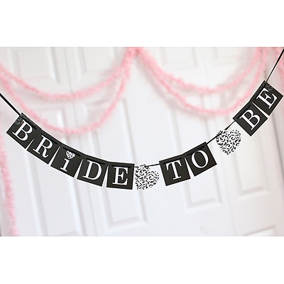 Black Bride To Be Banner