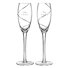 Platinum Swirl Flutes