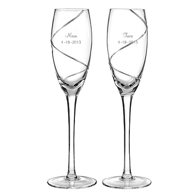 Platinum Swirl Flutes