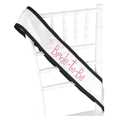 Bride to Be Sash - Diamond Ring