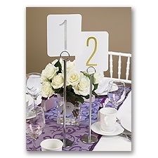 Chrome Table Number Stand