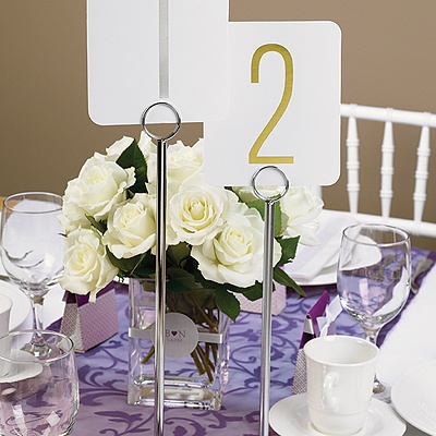 Chrome Table Number Stand