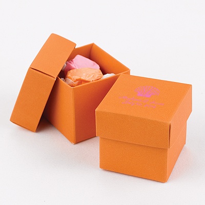 Orange Two-Piece Favor Boxes